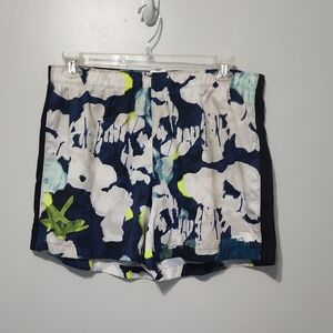 The North Face Navy and White Swim Trunks